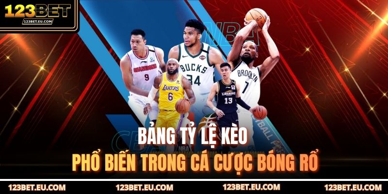 Bảng tỷ lệ kèo phổ biến trong cá cược bóng rổ