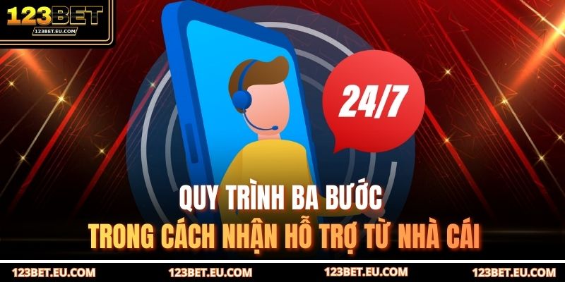 Quy trình ba bước trong cách nhận hỗ trợ từ nhà cái